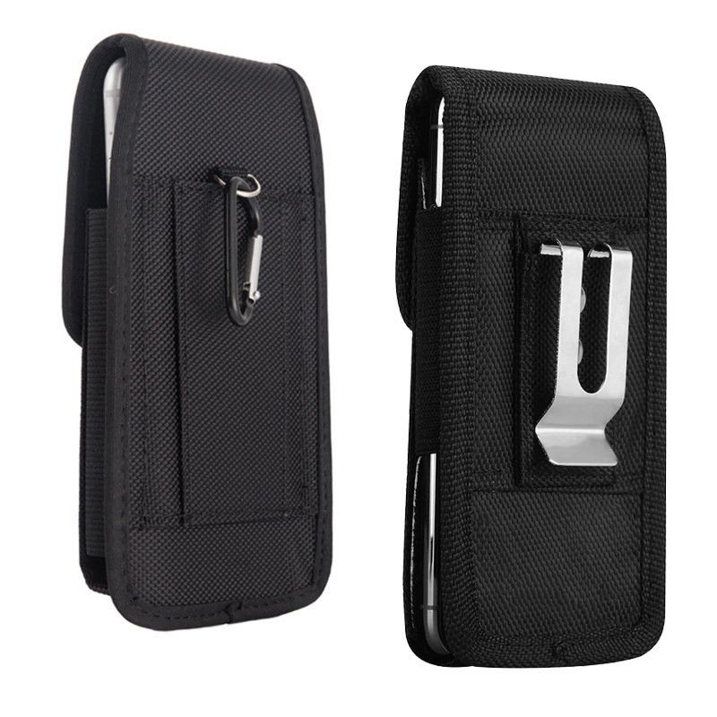 Universal Phone Bag Mobile Phone Pouch Belt Clip Waist Bag For Iphone 13 12 Pro Max Samsung S22 S9 Xiaomi Men Hunting Waist Pack 5.2-5.5 Metal Hook