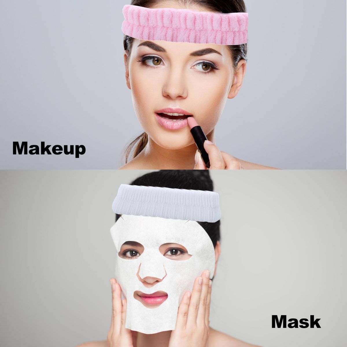 Plush Hair Band Cosmetic Makeup Washing Face Shower Spa Elastic Hair Hoop