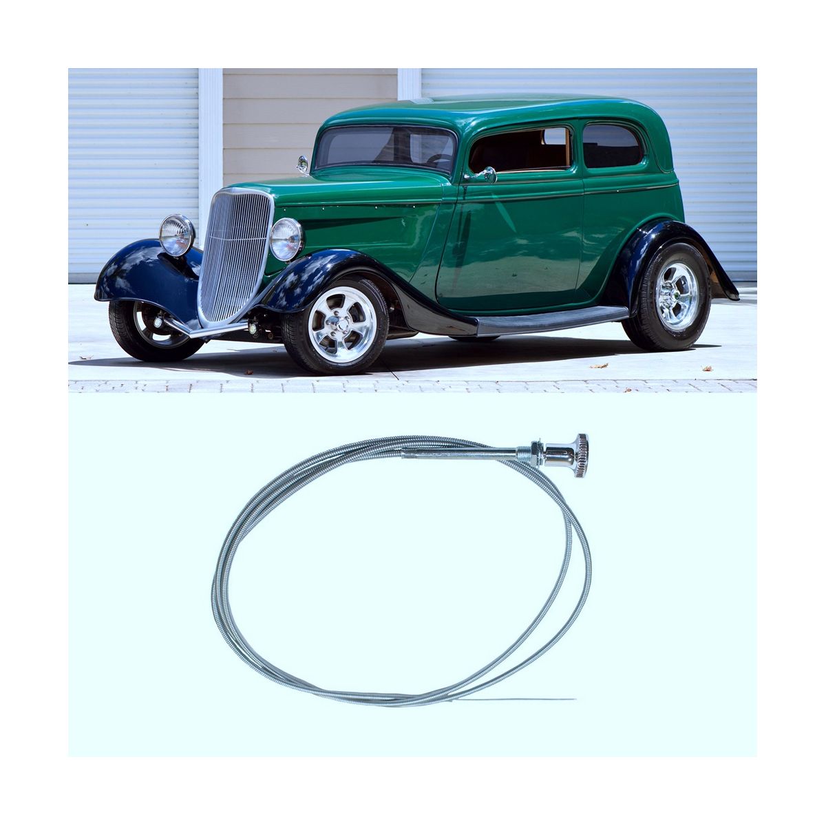 Chrome Universal 6 Ft Carb Carburetor Choke Cable Push Pull