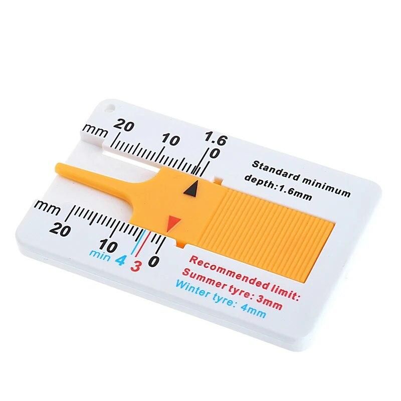 1Pc New Tyre Tread Depth Gauge Car Motorcycle Trailer Van Wheel Measure Tool