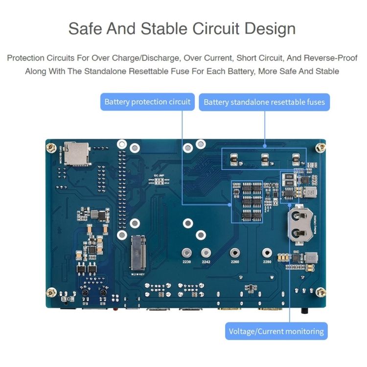 Waveshare PoE UPS Base Board For Raspberry Pi CM4