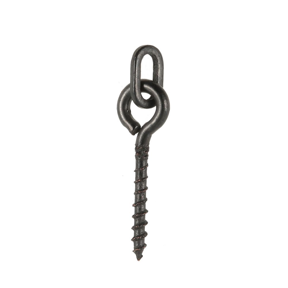 100pcs 14mm Boilies Bait Screws With Oval Link Loops Swivel