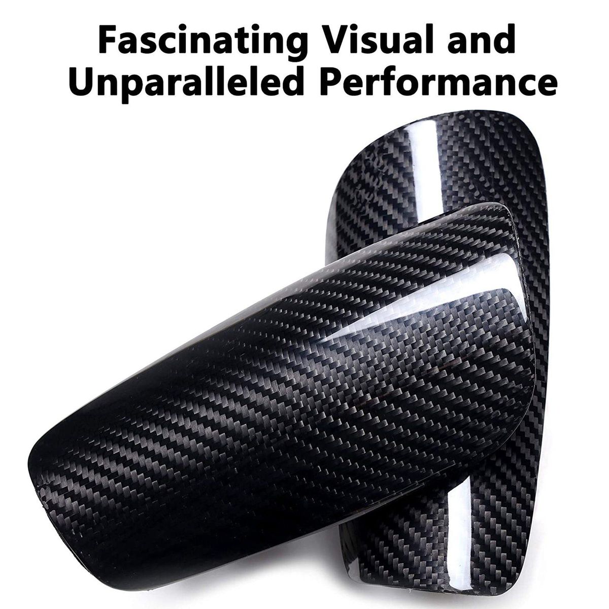 Carbon Fiber Soccer Shin Guards with Carry Case Breathable