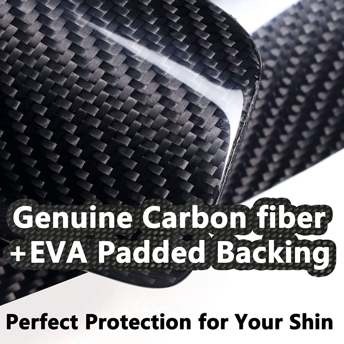 Carbon Fiber Soccer Shin Guards with Carry Case Breathable