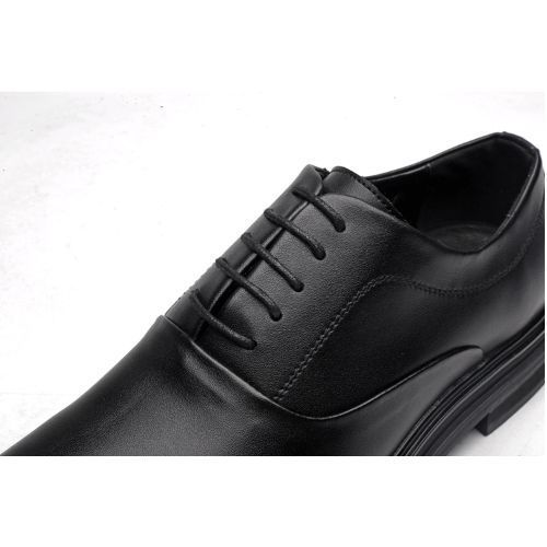 Mens Plus Size Formal Leather Dress Shoes - Black