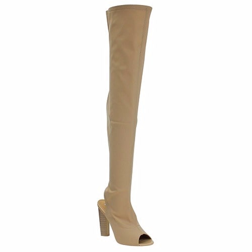 Over The Knee Thigh High Fabric High Heel Boots
