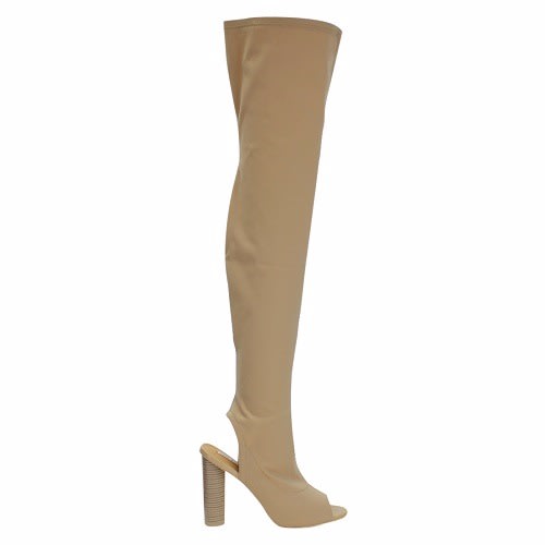 Over The Knee Thigh High Fabric High Heel Boots