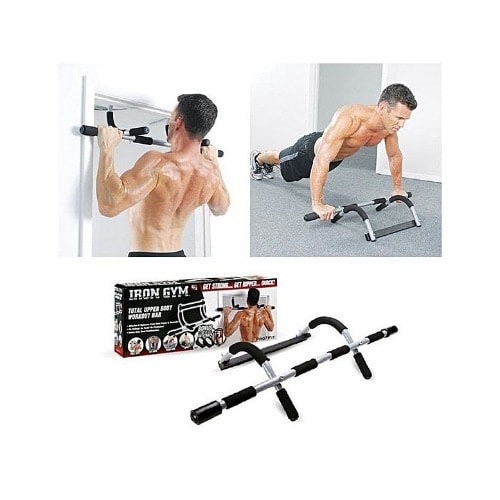 Iron Gym Bar - Pull Up Bar - Push Up Stand - Total Upper