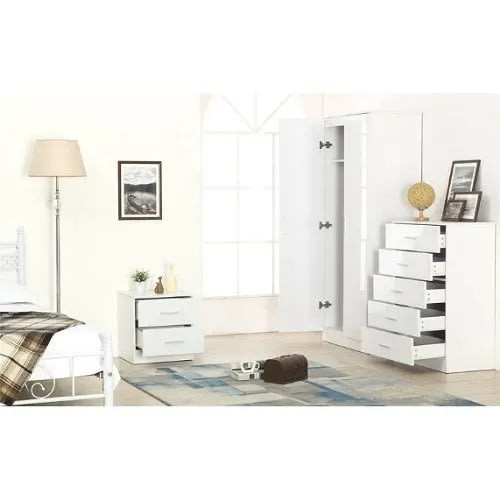 Bedroom Storage Sets - White -3 Pieces