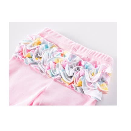 4Pcs Newborn Baby Girl Clothes Outfits -Bodysuit+Ruffle Pants+Socks+Bib