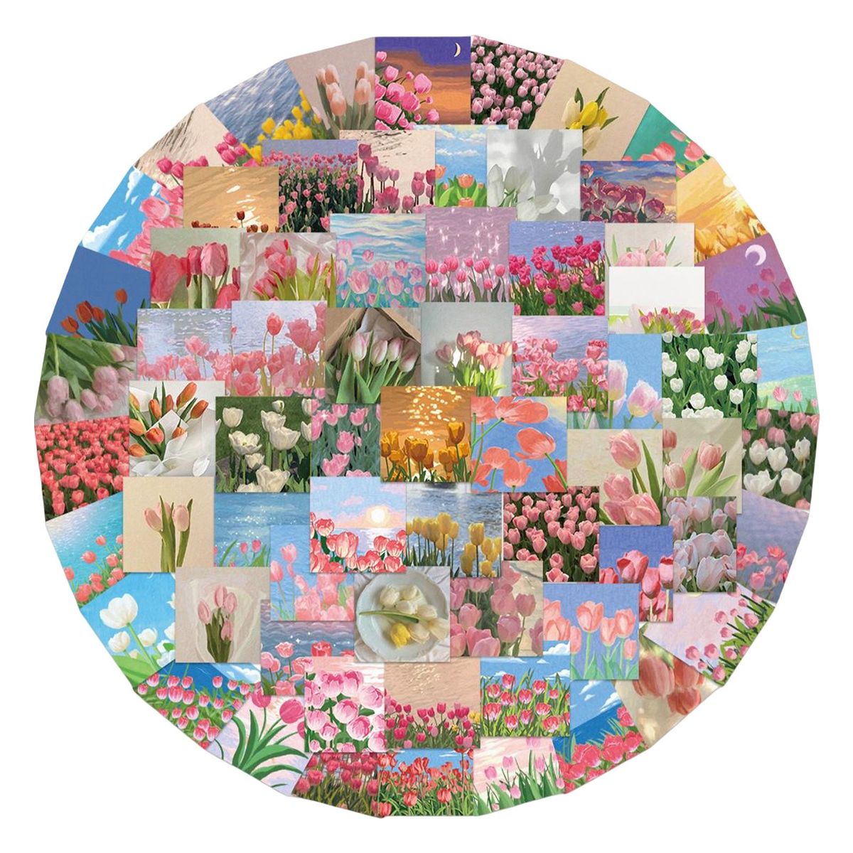69x Flowers Stickers DIY Guitar Skateboard Water Bottles Cartoon