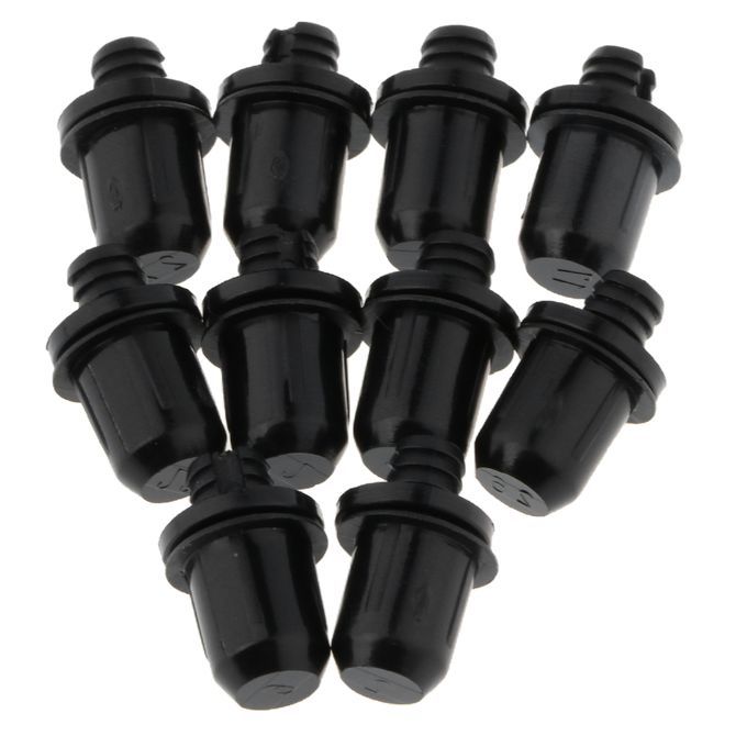 10Piece Black Plastic Push Rivet Trim Panel Fastener Clips Sets 039