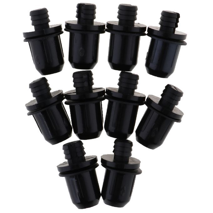 10Piece Black Plastic Push Rivet Trim Panel Fastener Clips Sets 039