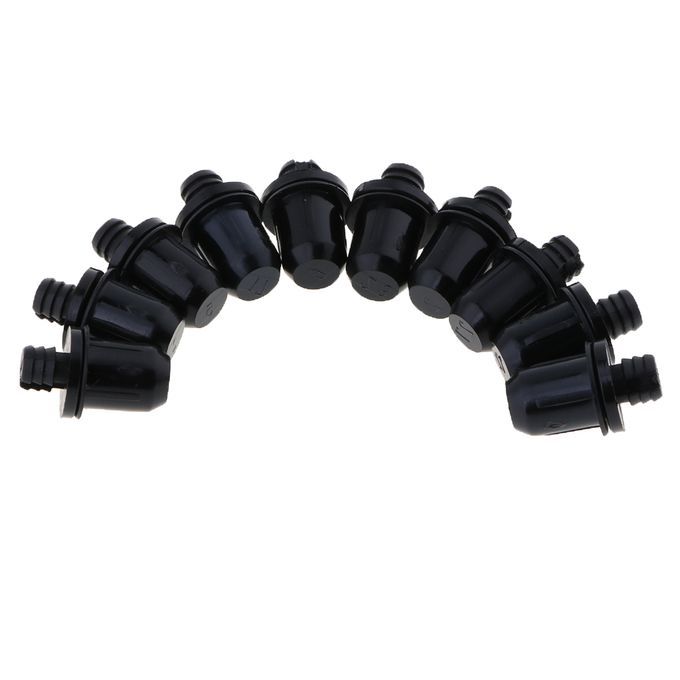 10Piece Black Plastic Push Rivet Trim Panel Fastener Clips Sets 039
