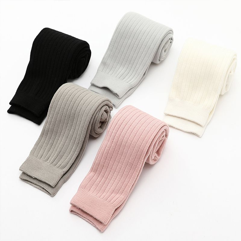 Kids Girl Winter Leggings Toddler Boy Thermal Terry Thick Warm Striped Leggings