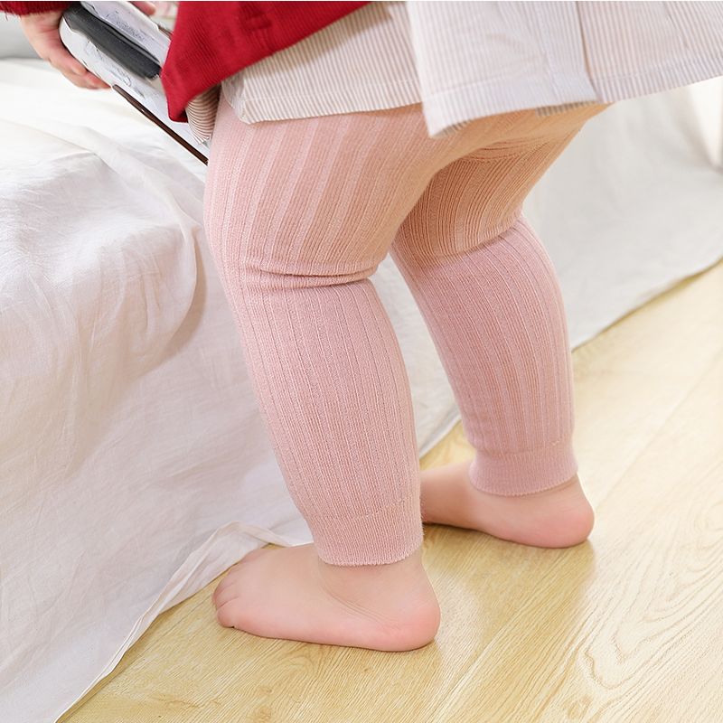 Kids Girl Winter Leggings Toddler Boy Thermal Terry Thick Warm Striped Leggings