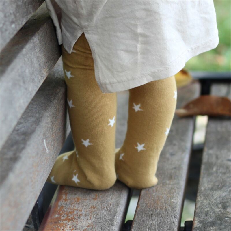 Citgeett Girl Tights Baby Plain Cotton Babies Newborn Toddler 1-6years Leggings