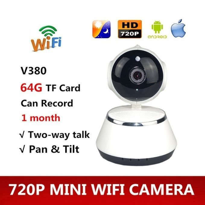 V380 Phone APP HD 720P Mini IP Camera Wifi Camera Wireless P2P Security Camera Night Vision IR Robot Baby Monitor