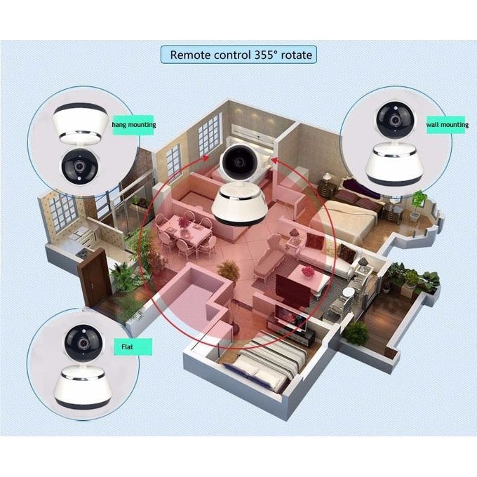 V380 Phone APP HD 720P Mini IP Camera Wifi Camera Wireless P2P Security Camera Night Vision IR Robot Baby Monitor