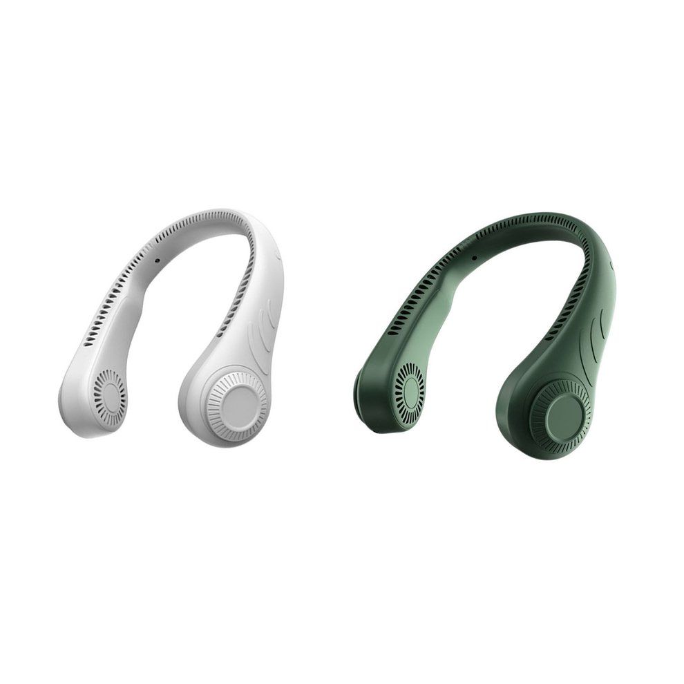 Hanging Ne K Fan  Less Fan Ne Kband Leafless Fan USB Mini Ne Kla E Fan-white