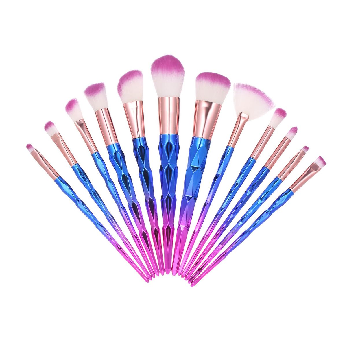 12pcs/set Makeup Brushes Set Diamond Handle Foundation