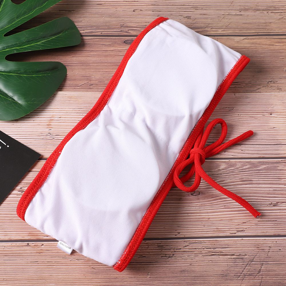 New Bikini Women Swimwear High Waist Sless Bikini Pure Color Women Swimsuit Padded Bathing Suit Monokin Red KIP