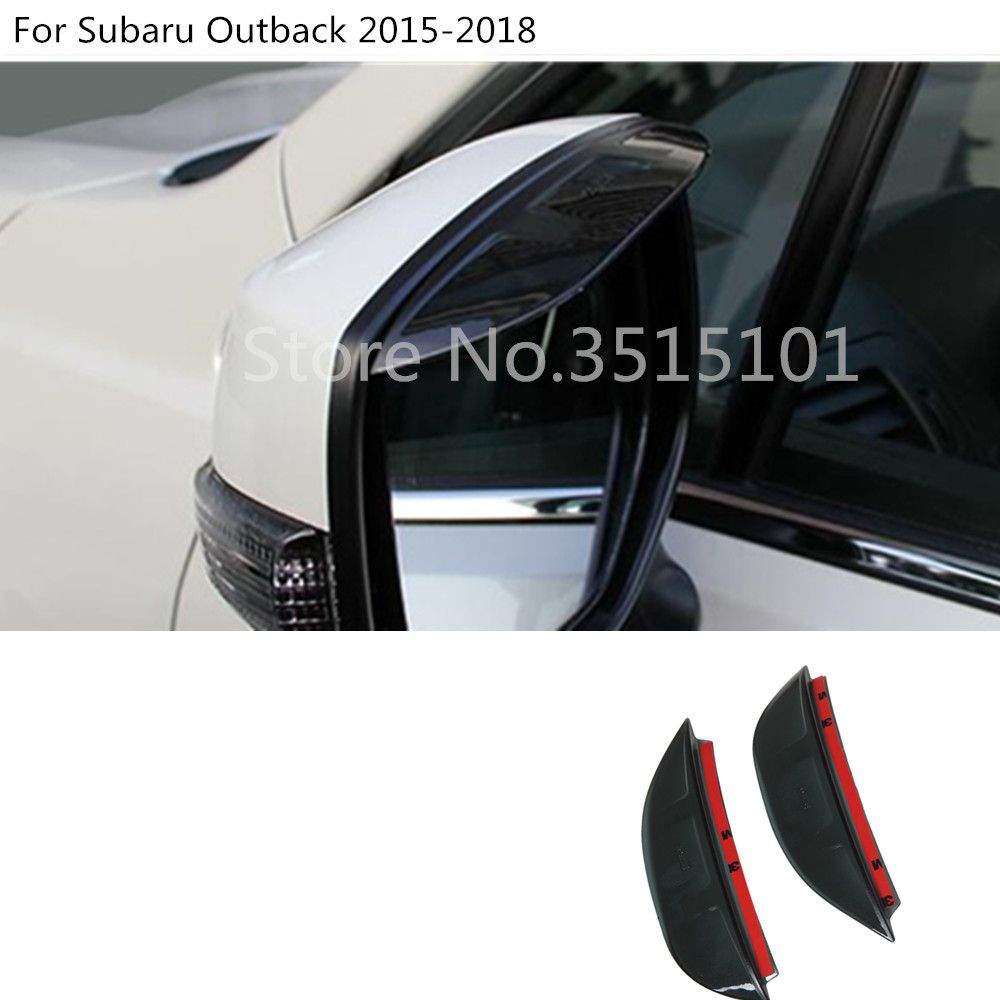 Car Rear Rearview Side Glass Mirror Trim Frame Rain Shield
