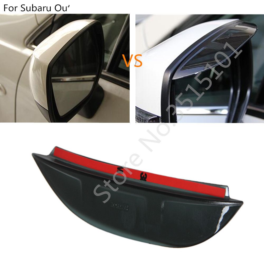 Car Rear Rearview Side Glass Mirror Trim Frame Rain Shield