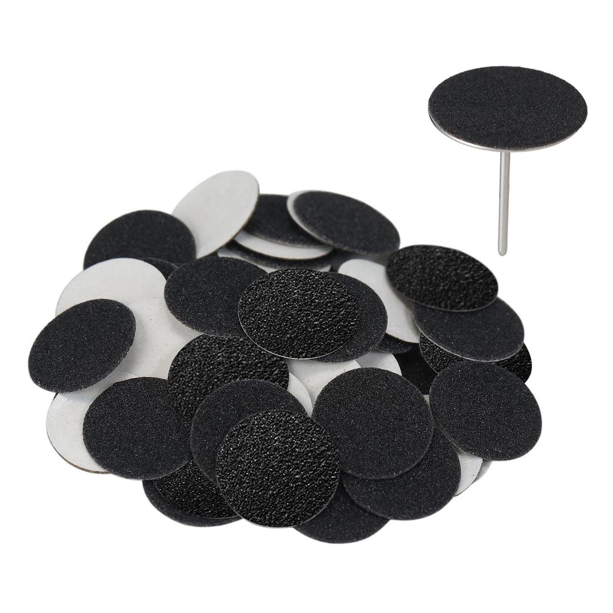 100pcs Foot Grinder Sandpapers Pedicure Sanding Disc Pad Coarse Fine Sandpaper For Cracked Heels Hard Dead Skin Callous Remover Foot Care Tool