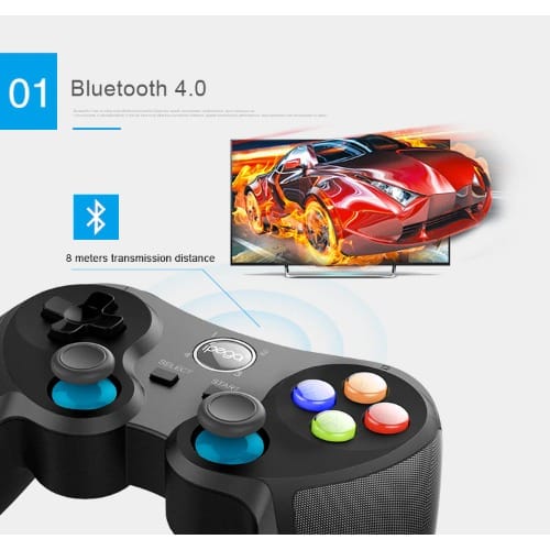 Wireless Gamepad With Smartphone Holder