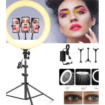 Ring Light Stand - 18'' Ring Light Led - 48cm