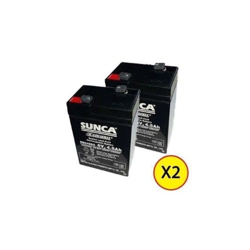 2 Sunca 6v 4.5ah Rechargeable Fan Battery