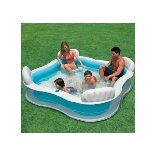 Inflatable Swimming Pool- Family Size - 2.29 X 2.29m X 66cm