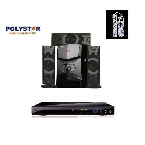 3.1ch Home Theatre Speaker Pv-85b-3.1 + Free Lg Dvd + Free extension