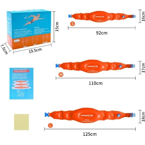 Inflatable Swim Belts Set (3 Belts)