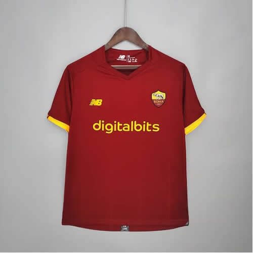 Men's Official As Roma Fc Home Jersey Red