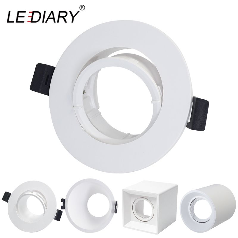 LEDIARY New MR16 GU10 Downlight Frame White Frosted Plastic