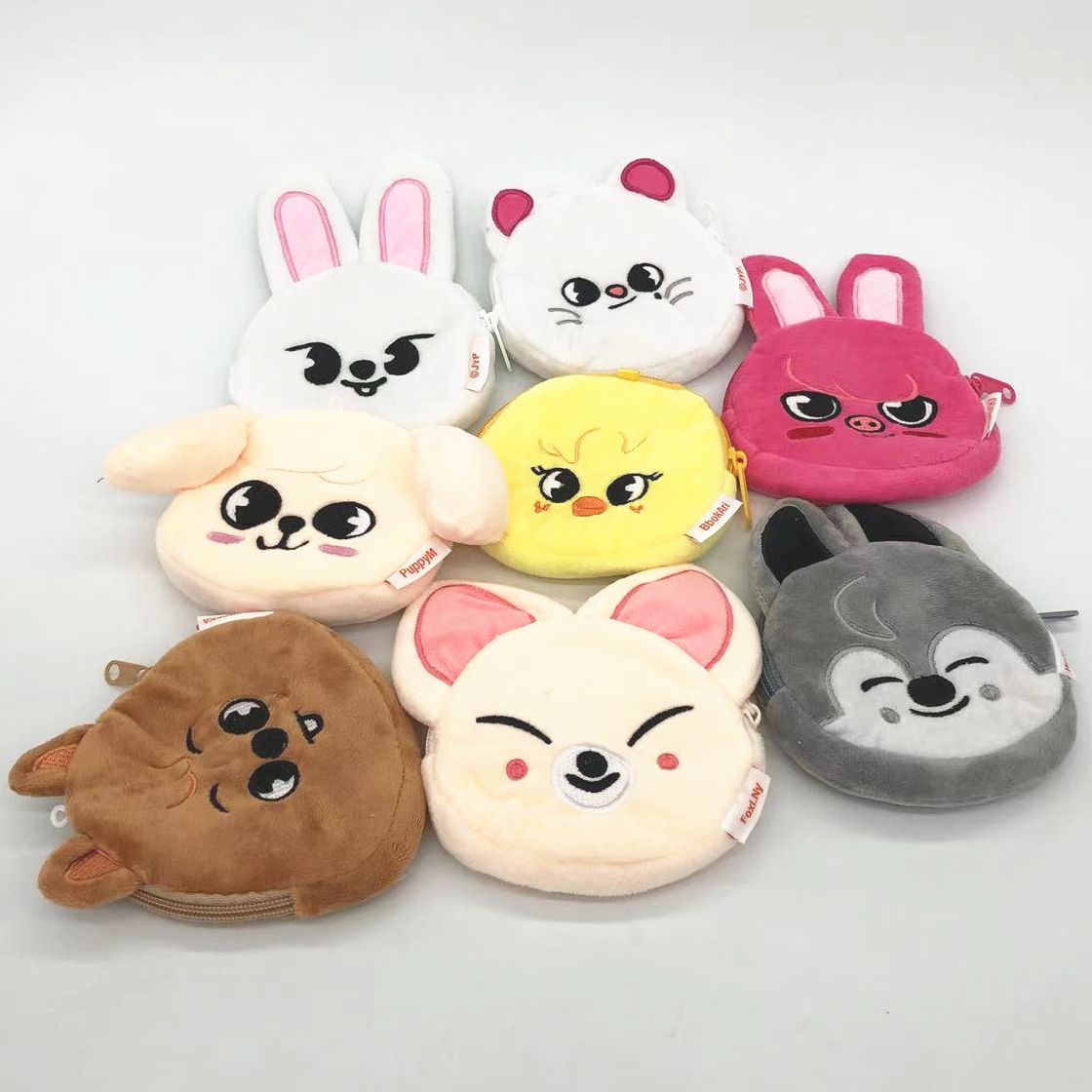 Kpop Merch Stray Kids SKZOO Cartoon Animal Plush Coin  Korean Cute Mini Purses For Women Girls Credit ID Card Holder Wallet