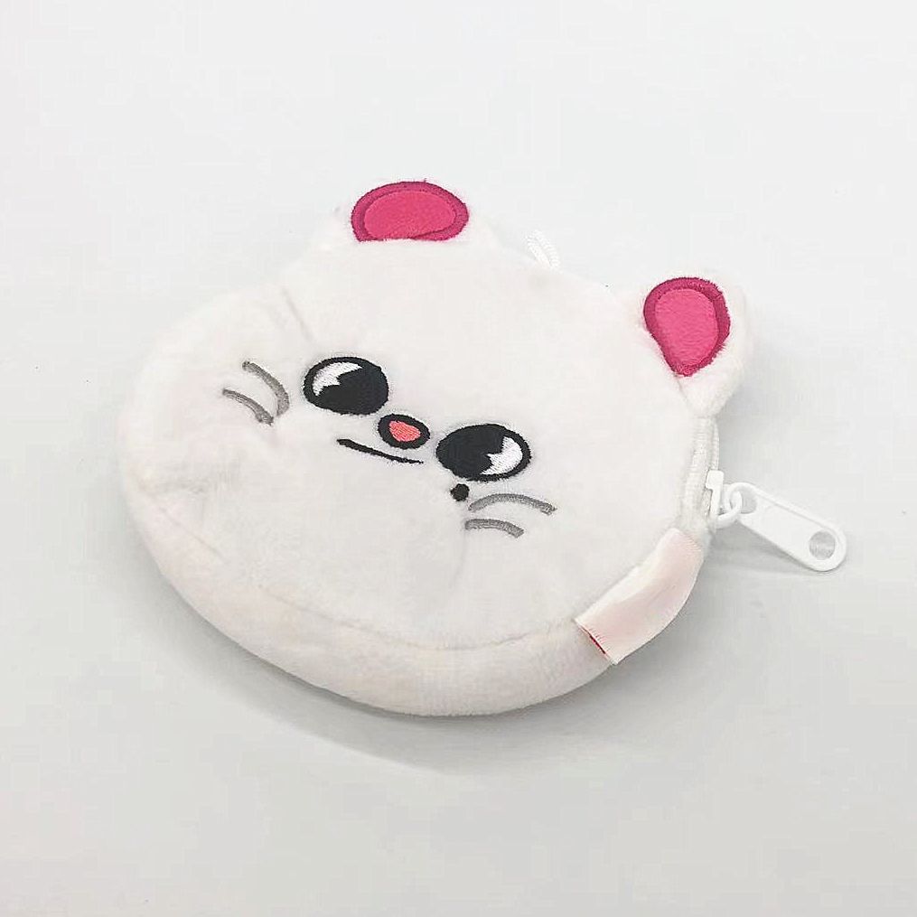 Kpop Merch Stray Kids SKZOO Cartoon Animal Plush Coin  Korean Cute Mini Purses For Women Girls Credit ID Card Holder Wallet