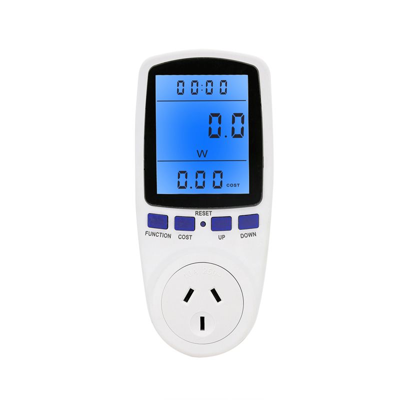 AC Power Energy Meter Digital Wattmeter KWh Meter Consumption Watt Volt Amp Time Electricity Cost Power Socket Analyzer Monitor