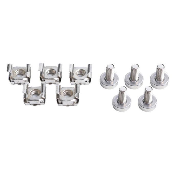 10pc M6x16mm Carbon Steel Cage Nuts W Screws Washers For Server Rack