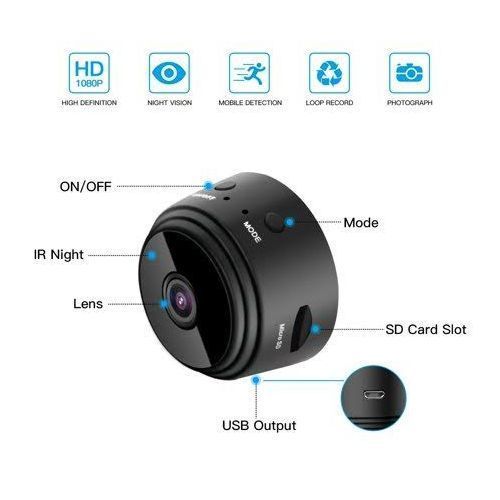 Portable HD Mini WIFI IP Camera Built-in Battery CCTV Camera