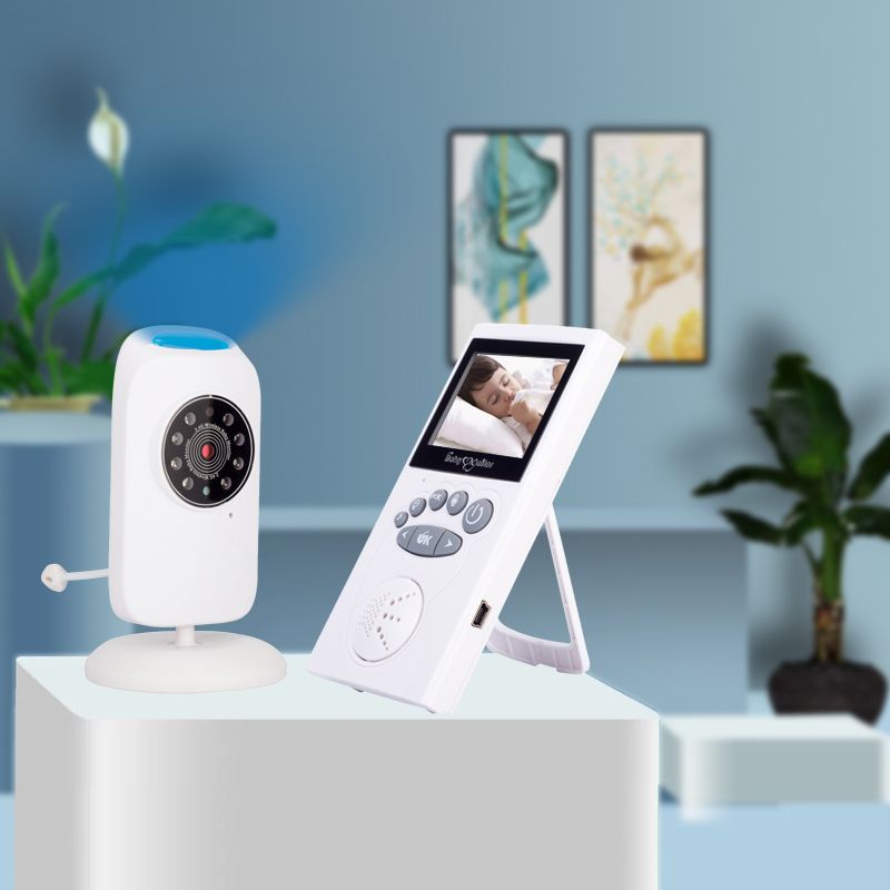 Wireless Baby Monitor Two-Way Audio Monitor Walkie Phone Alarm With Night Light Music Kids Babysitt