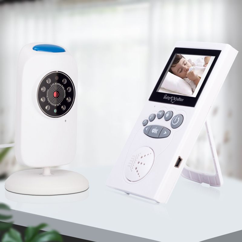 Wireless Baby Monitor Two-Way Audio Monitor Walkie Phone Alarm With Night Light Music Kids Babysitt