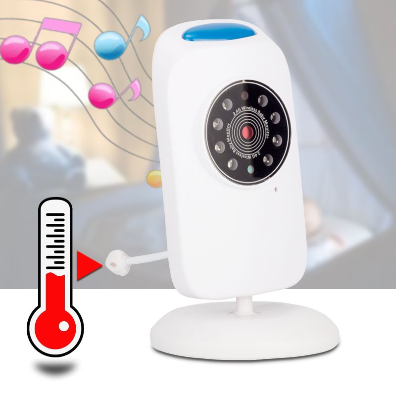Wireless Baby Monitor Two-Way Audio Monitor Walkie Phone Alarm With Night Light Music Kids Babysitt