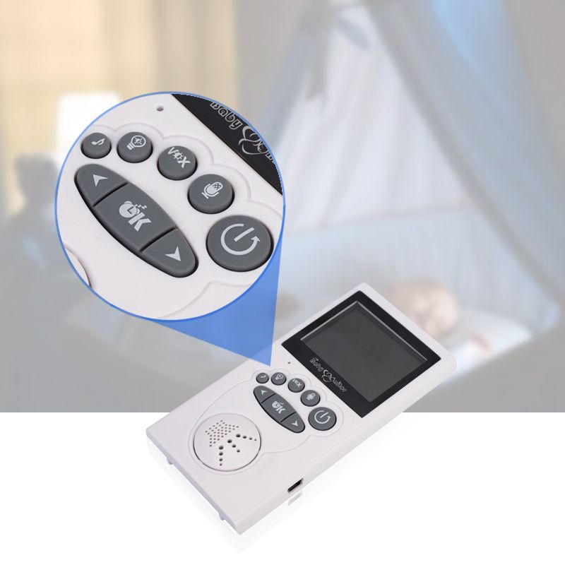 Wireless Baby Monitor Two-Way Audio Monitor Walkie Phone Alarm With Night Light Music Kids Babysitt