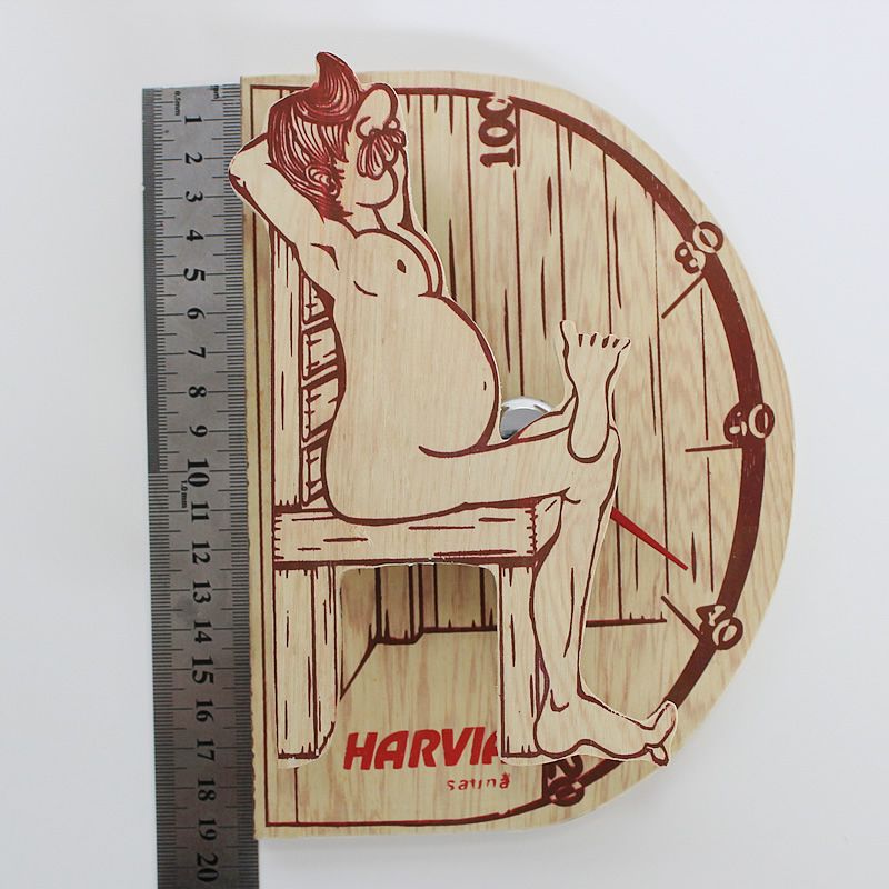 Hygrometer Sauna Wooden-Case Steam Outdoor-Used Wood Indoor Bath