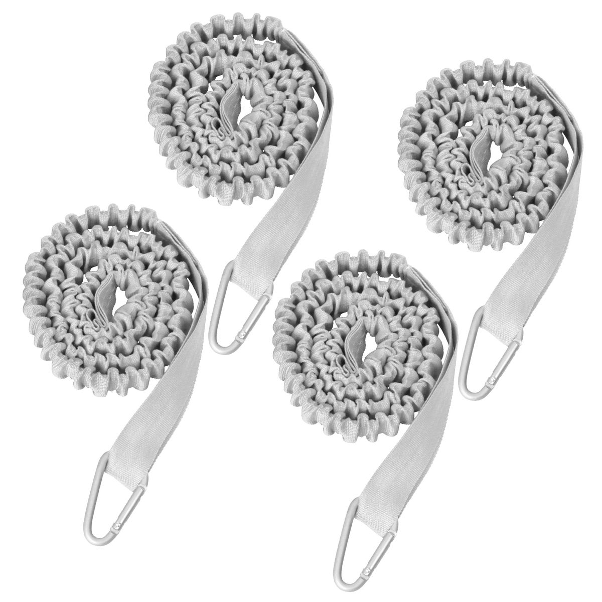 4 Pack Kayak Paddle Leash Lightweight Stretchable Coiled