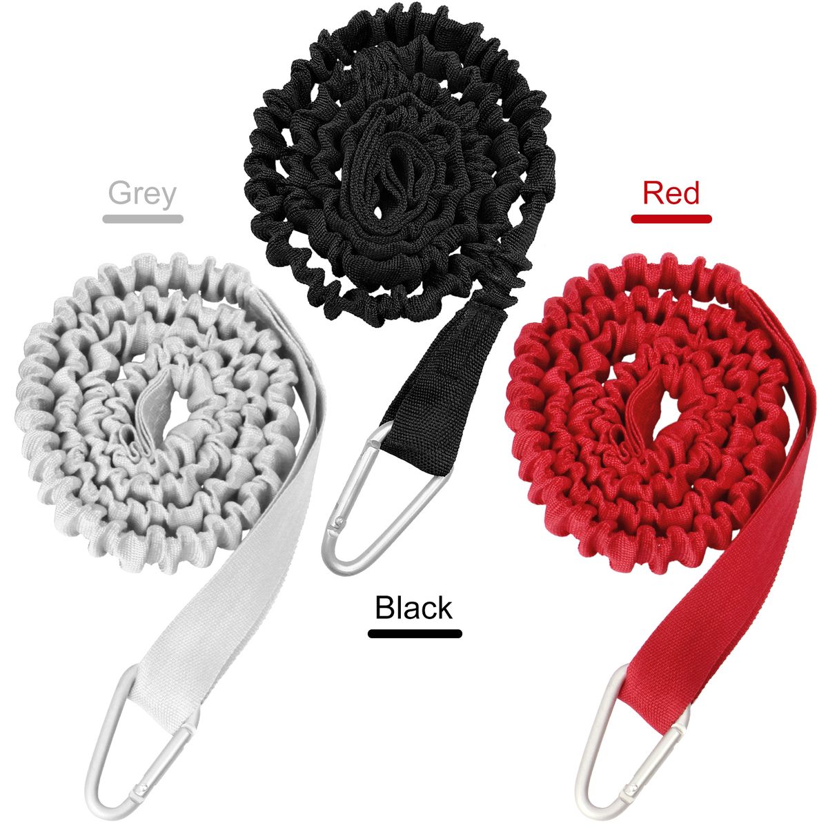 4 Pack Kayak Paddle Leash Lightweight Stretchable Coiled