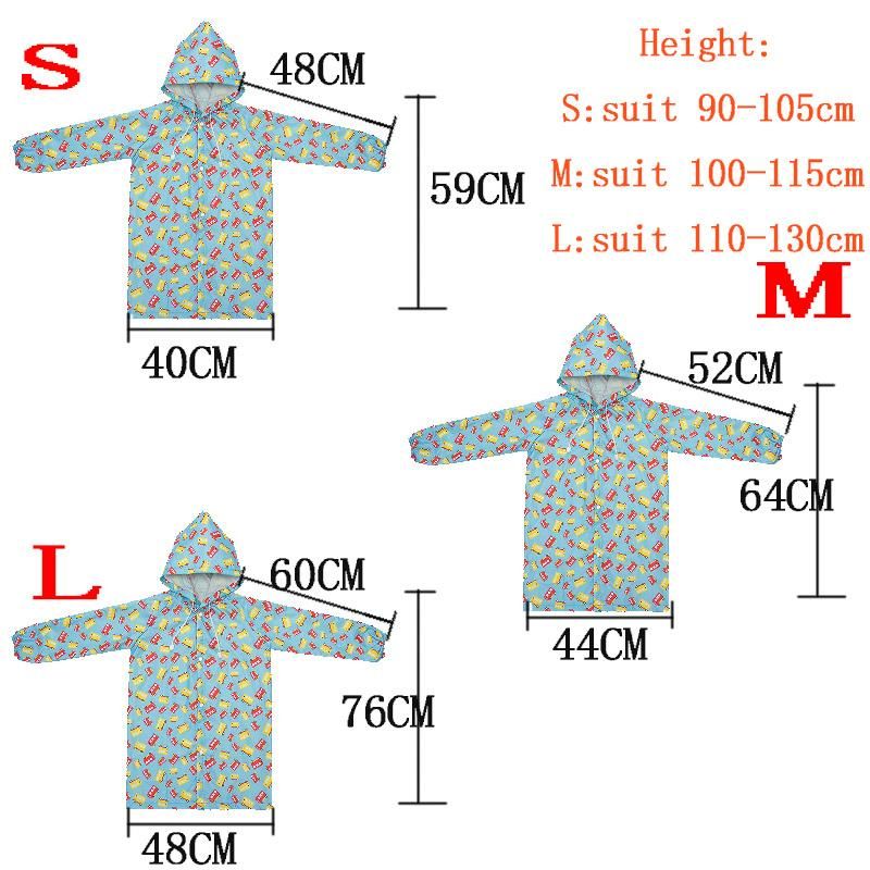 Student backpacks and children's raincoats